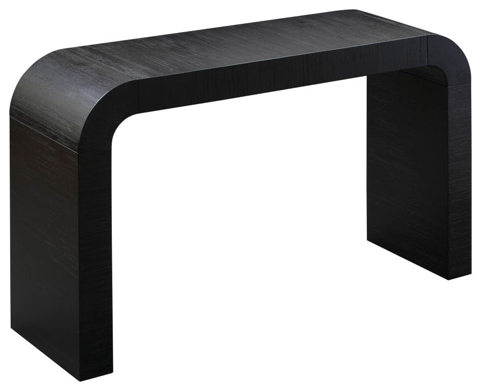 Baxley 53.9" Black Acacia Console Table