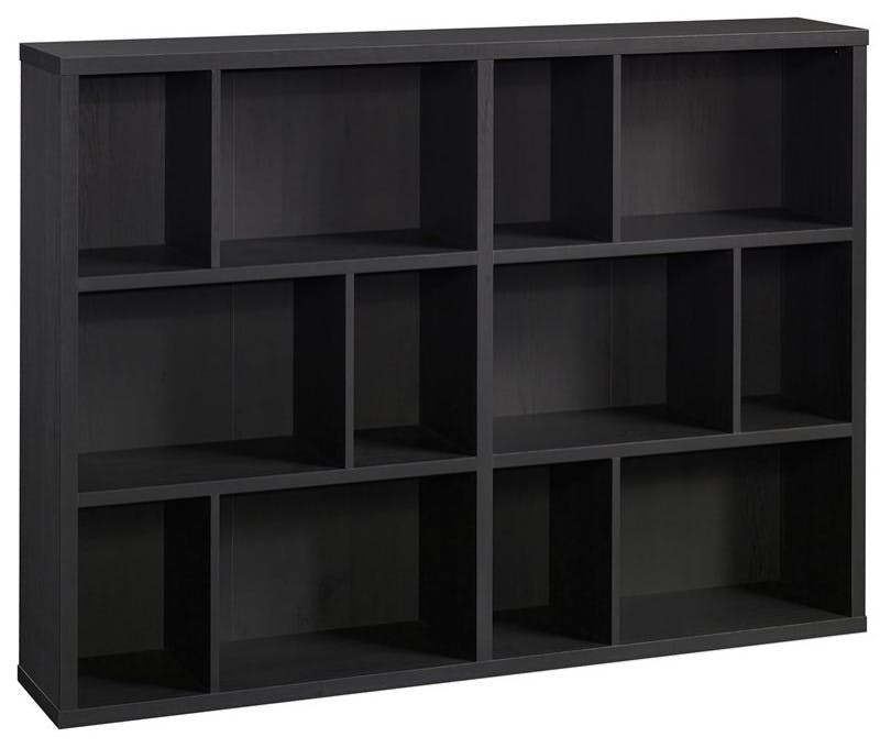 44.13&#34; 6 Cubbies Horizontal Style Bookcase Raven Oak - Sauder
