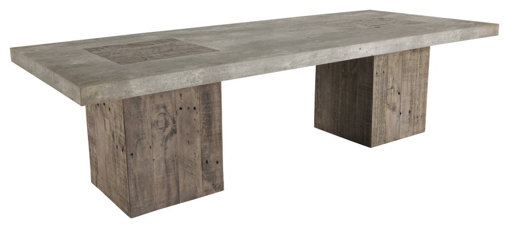 Two-Toned Reclaimed Wood Rectangle Coffee Table (66")