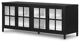 Maverick Media Console with Glass Cabinets