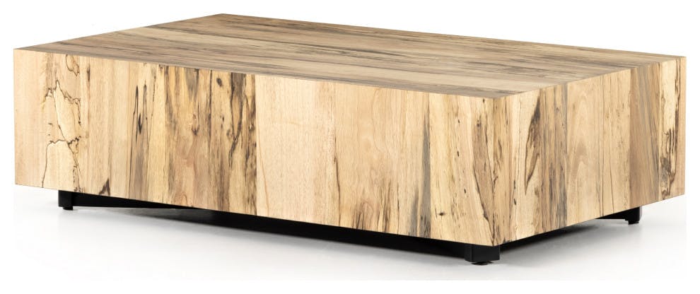 Dillon Spalted Primavera Wood Rectangular Coffee Table