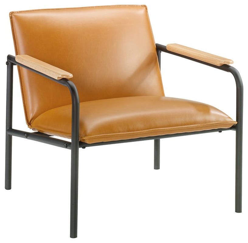 Wesley Faux Leather Lounge Chair