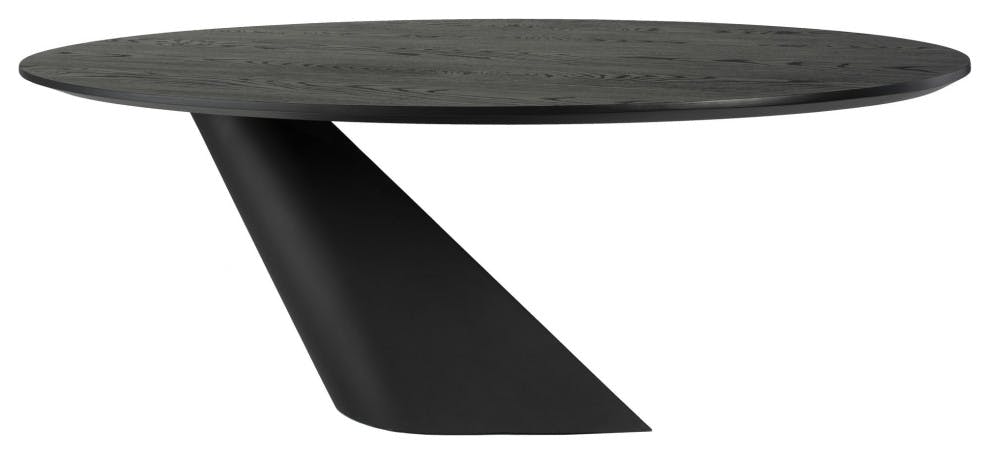 Kay Oval Onyx Wood Dining Table