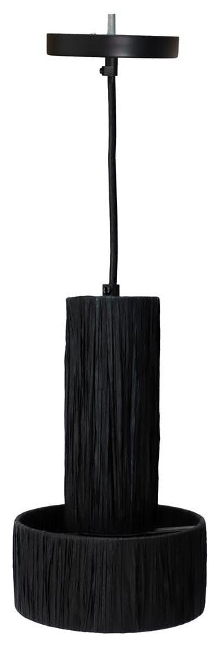 Contemporary Mini LED Black Pendant Light 6"x9.5"