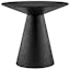 Barra Black Ash 24" Round Pedestal Side Table
