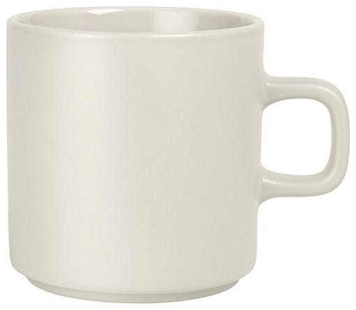 Pilar 9 oz Moonbeam Stoneware Coffee Mug Set