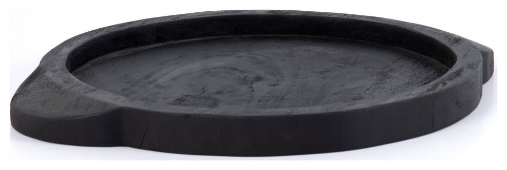 Lylah Round Tray - Carbonized Black