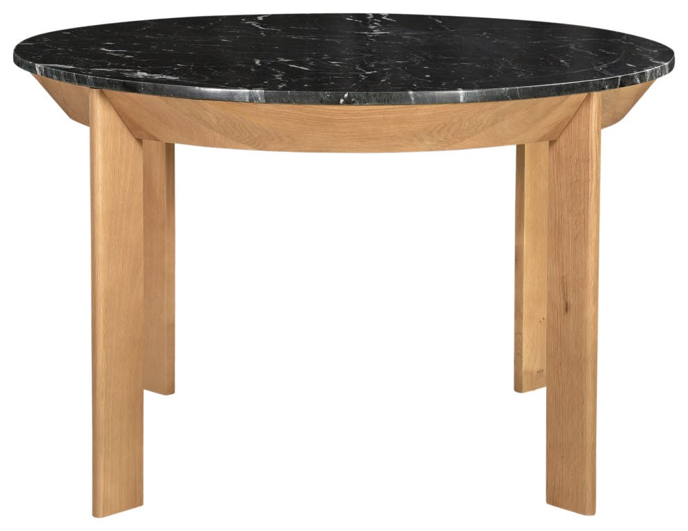 Huitink Round Dining Table - Black Marble