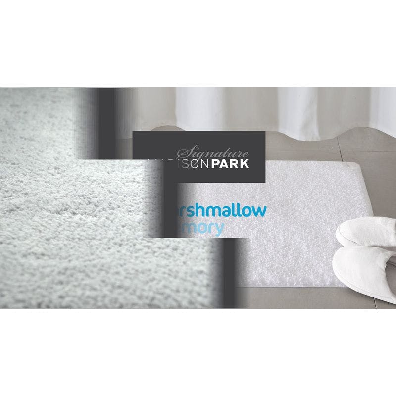 Marshmallow Quick-Dry Navy Microfiber Bath Rug