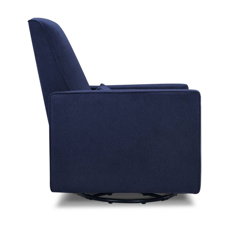 Piper Navy Upholstered Recliner and Swivel Glider