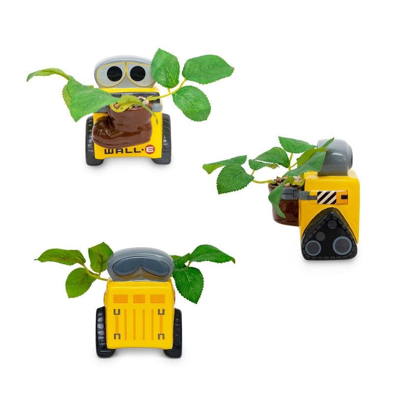 Pixar WALL-E Inspired 4" Ceramic Mini Planter with Faux Succulent