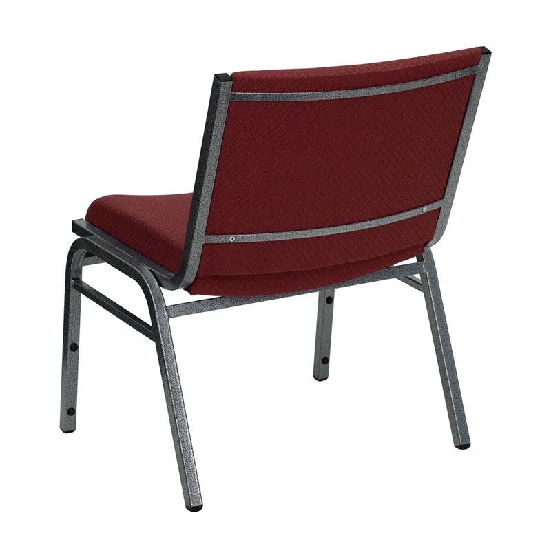 Hercules Series 1000 lb Capacity Burgundy Fabric Stacking Chair