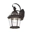 Georgetown Classic Bronze Lantern Wall Light with Clear Glass