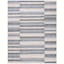 Handwoven Striped Kilim 8' x 10' Gray Wool-Cotton Rug