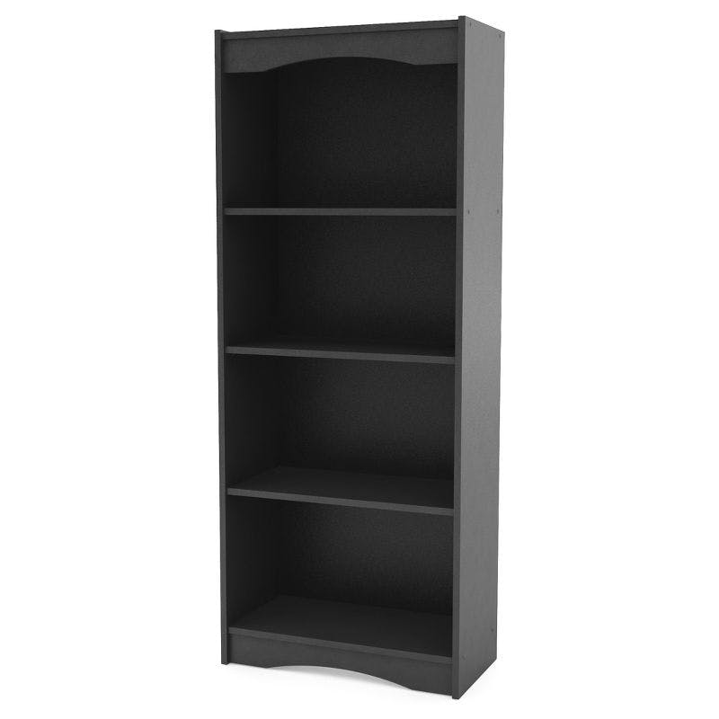 Hawthorn Midnight Black 64" Adjustable Wood Bookcase