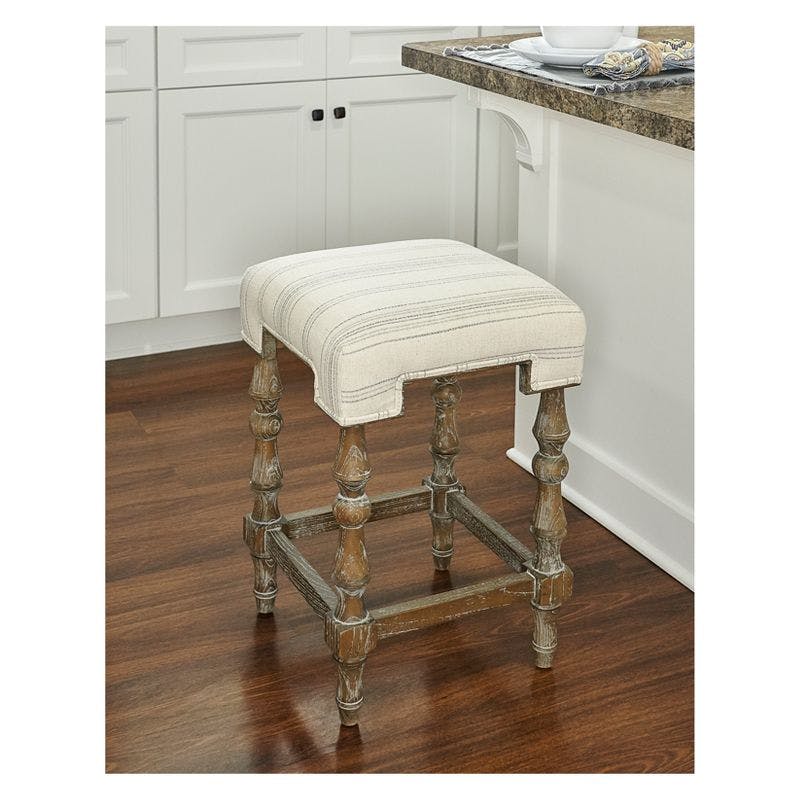 Shelly Backless Counter Height Barstool Natural - Linon