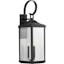 Rustic Charm Black and Bronze Outdoor Wall Lantern