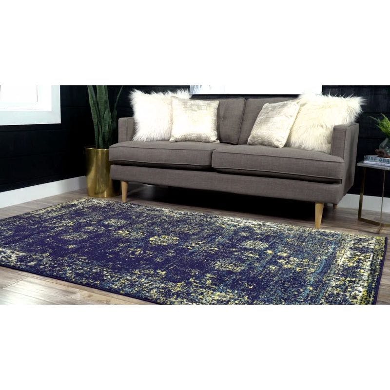 Chic Black Synthetic Indoor Runner Rug, Easy-Care and Stain-Resistant