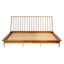 Henline Queen Black Solid Wood Spindle Bed