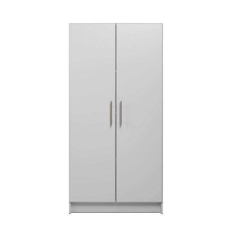 Sophisticated Gray 60" Freestanding Cabinet with Adjustable Shelves
