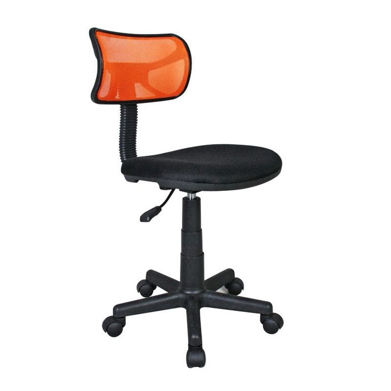Zestful Orange Mesh Fabric Swivel Task Chair