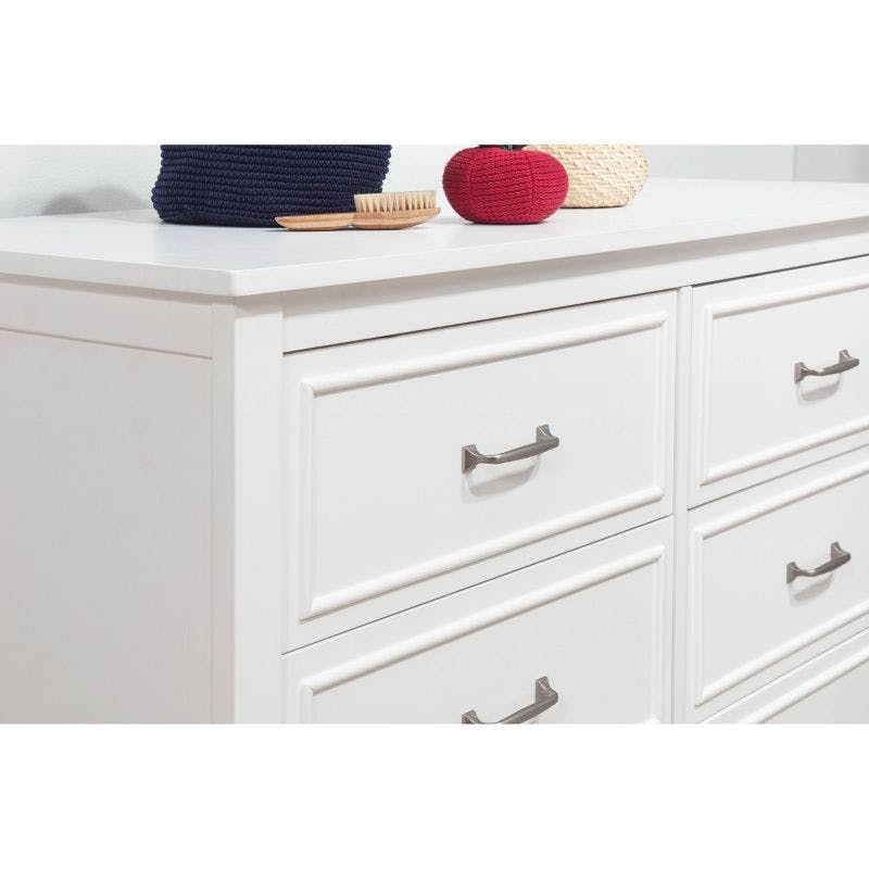 Charlie Classic White 6-Drawer Nursery Double Dresser
