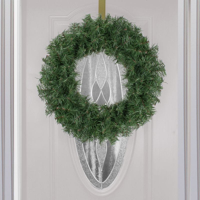 Evergreen Charm 18" Dual-Tone Green Artificial Christmas Wreath