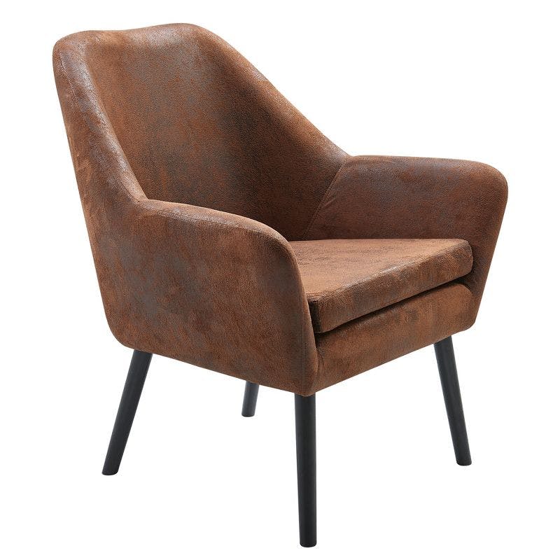 Ringwold Brown Upholstered Arm Accent Chair