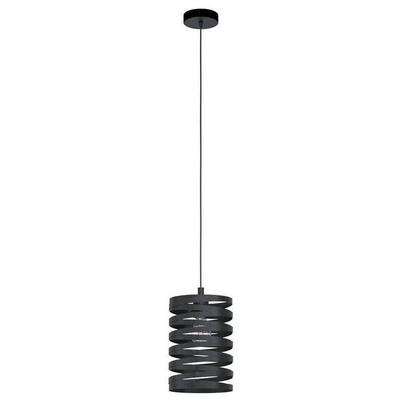 Cremella Contemporary Mini Drum Pendant with Adjustable Black Cord
