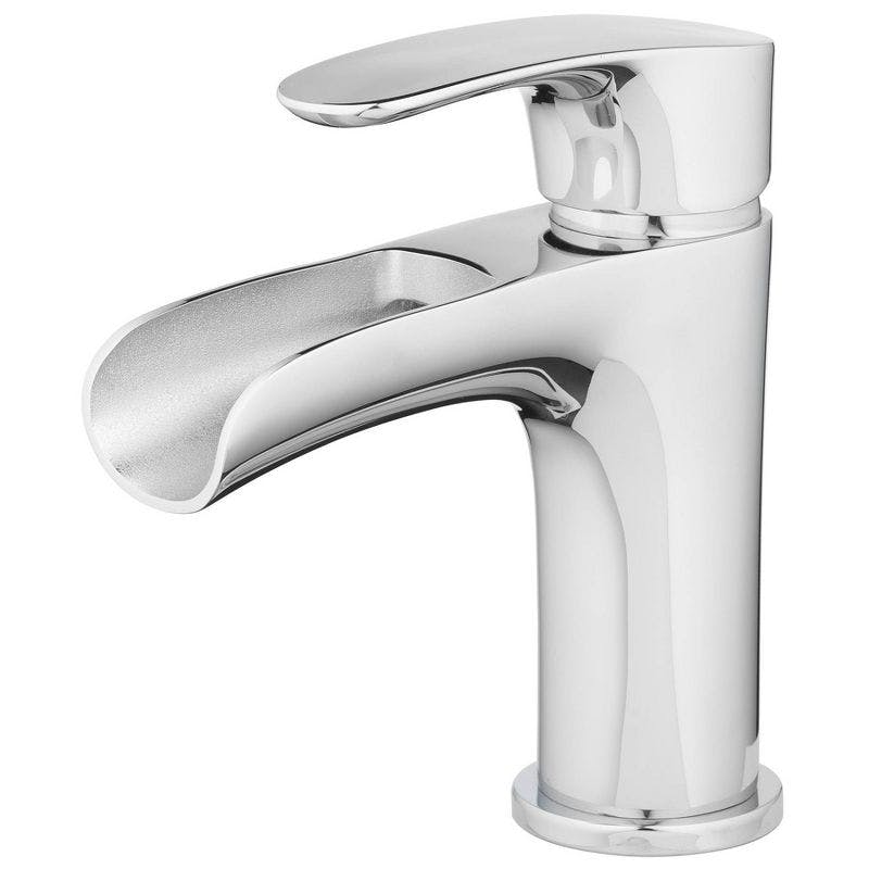 Capri Collection Modern Waterfall Chrome Bathroom Faucet