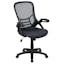 ErgoFlex Dark Gray Mesh Executive Swivel Chair with Adjustable Arms