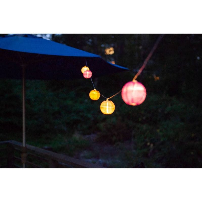 Glow Globe Solar Outdoor Lantern String Lights - 35 ft.