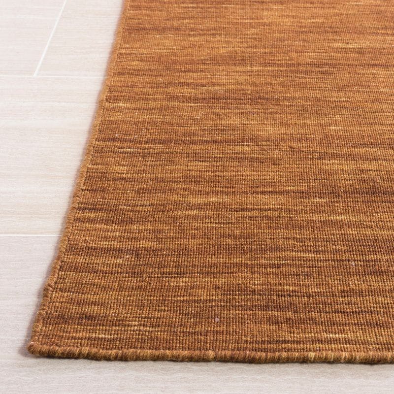 Bohemian Square Handwoven Wool-Cotton Blend Area Rug - 6'