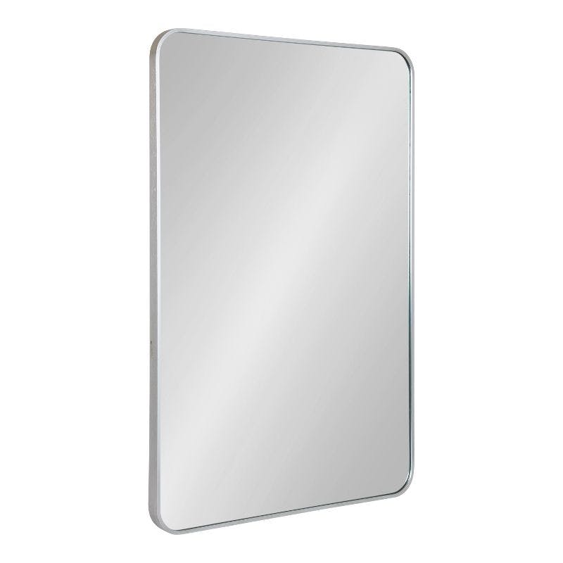 Zayda Sleek Silver Aluminum 24x36 Rectangular Wall Mirror