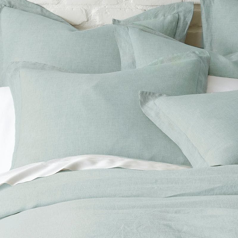 Chateau-Inspired Luxurious Linen King Sham in Spa
