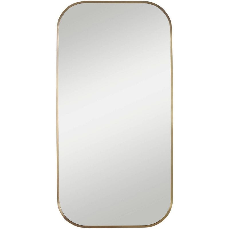 Dion 21"x41" Brass Rectangular Wall Mirror