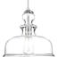 Staunton Brushed Nickel 15'' Modern Pendant Light with Clear Glass Shade