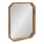 Marston Rustic Brown Solid Wood Rectangular Vanity Mirror