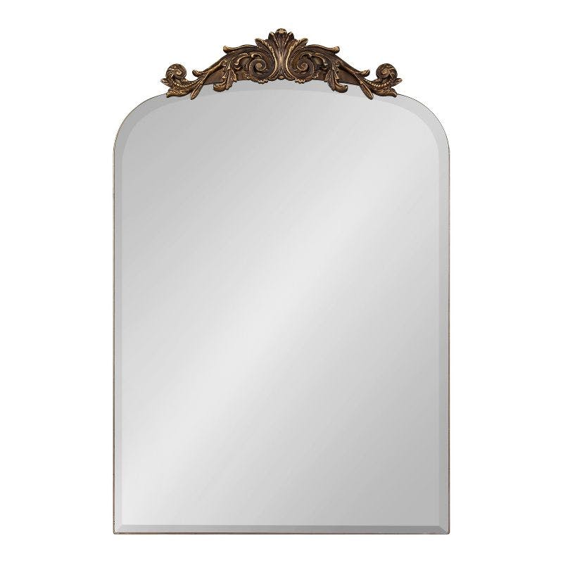 Arendahl Antique Gold Arch 20"x30" Frameless Vanity Mirror