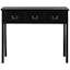 Cindy Transitional Black Pine 3-Drawer Console Table
