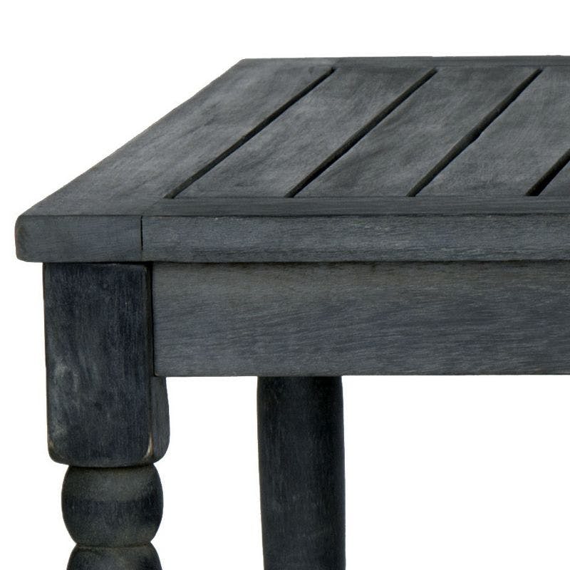 Oakley Transitional Acacia Wood Coffee Table in Dark Slate Grey