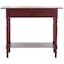 Transitional Dark Cherry Wood Console Table with Storage