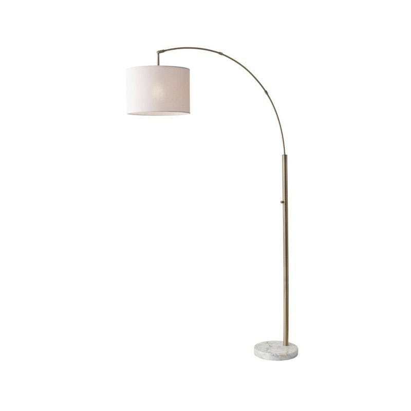Winston 73.5" Antique Brass Arched Floor Lamp