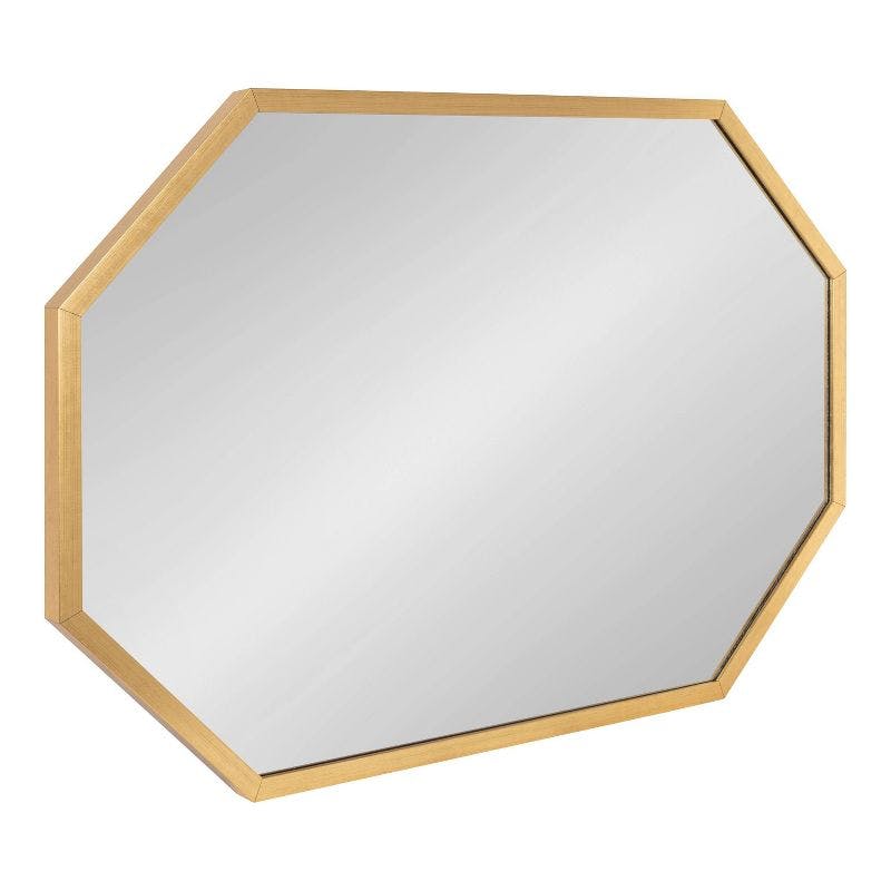 Glamorous Gold Oblong Octagon Full-Length Mirror 24x36