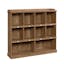 Sindoori Mango Finish Cubby Storage Bookcase with Doors