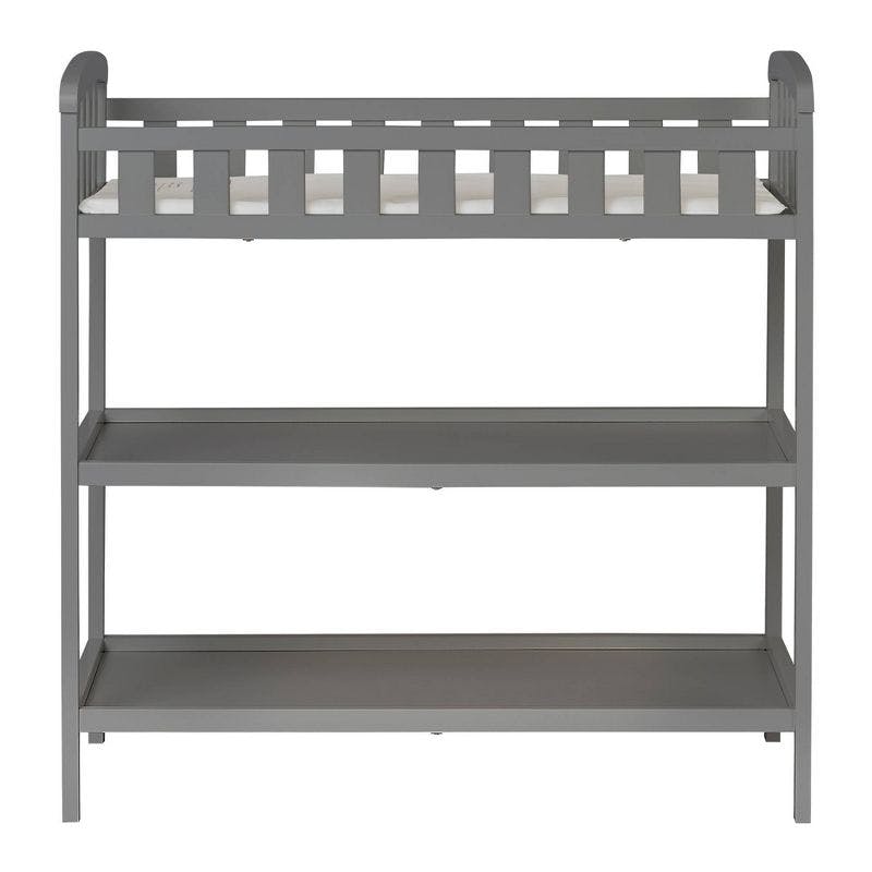 Compact Emily Steel Grey Changing Table with Safety Strap
