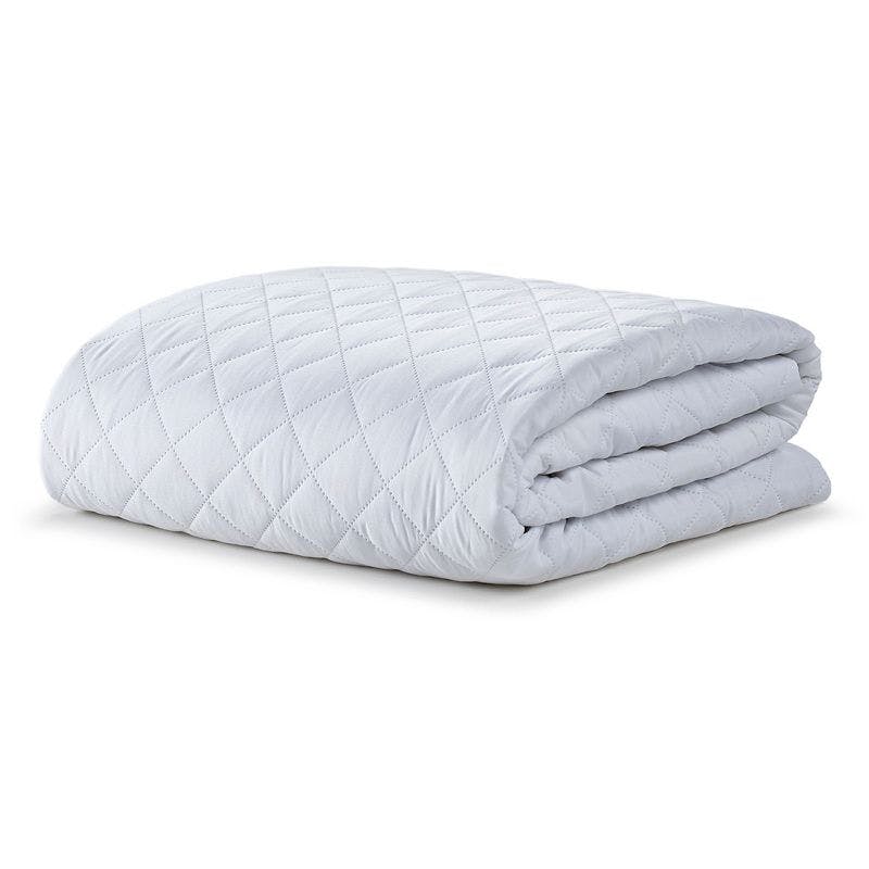 Ella Jayne Classic Full-Size Hypoallergenic Quilted Mattress Pad in White