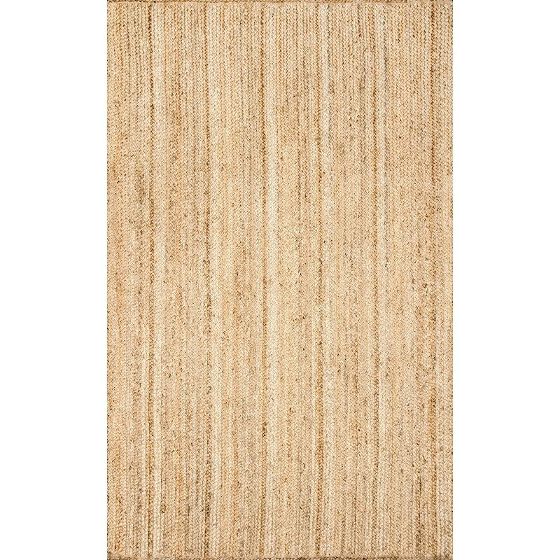 Eco-Friendly Hand-Braided Jute Accent Rug, 2'3" x 4', Natural
