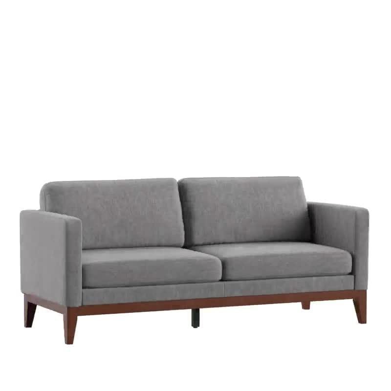 Clyde 76'' Charcoal Gray Linen Pillow Back Sofa