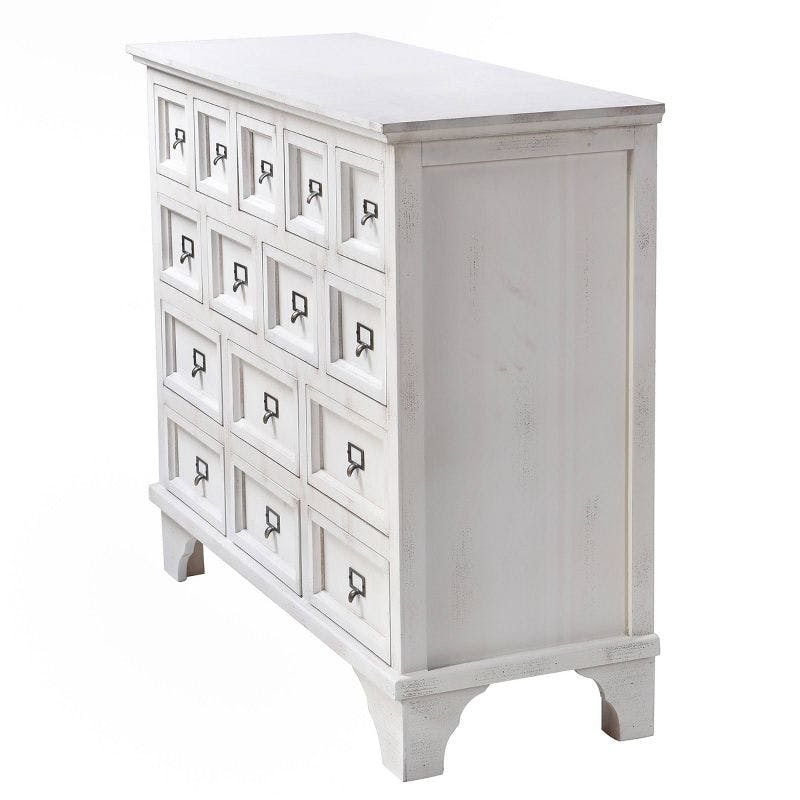 Apothecary Cabinet with 15 Drawers White - Stylecraft